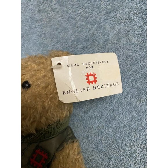 English Heritage Teddy Bear Cuthbert 10" Custodian Green Vest Plush - Picture 6 of 7